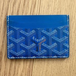 Goyard Saint-Sulpice Card Wallet in Royal Blue